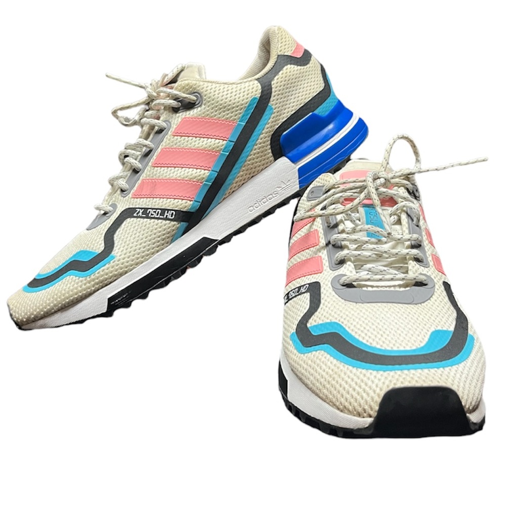 adidas White and Blue Sneakers